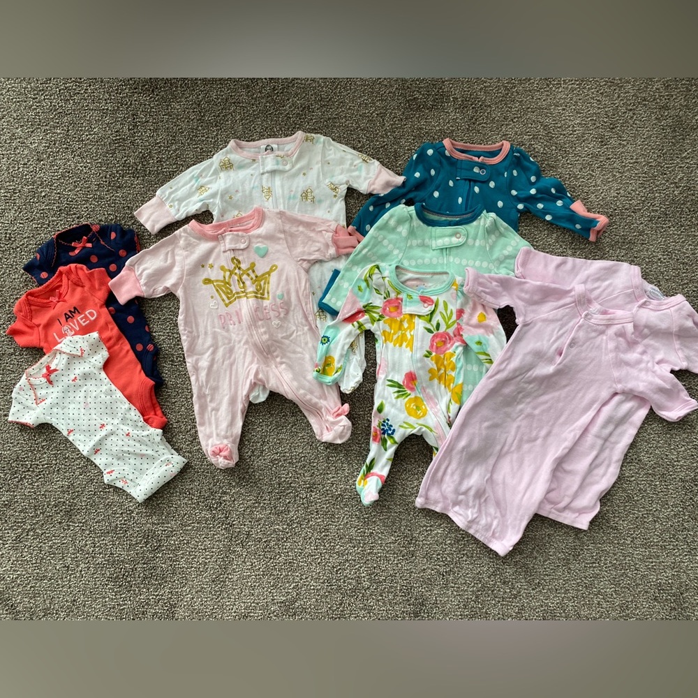 Preemie baby girls bundle